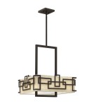 Elstead Lighting Lampa wisząca Lanza - 3 źródła światła - Olejowany brąz HK-LANZA-P-L