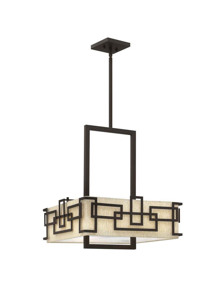 Elstead Lighting Lampa wisząca Lanza - 3 źródła światła - Olejowany brąz HK-LANZA-P-L