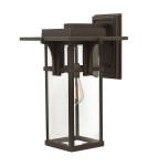 Outdoor wall lamps - Elstead Lighting Large Manhattan wall lantern - 1 light source IP44 HK-MANHATTAN2-L - product 1