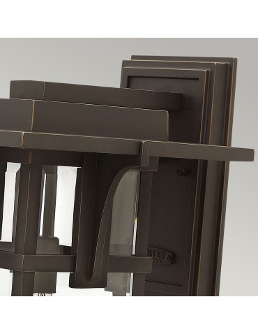 Elstead Lighting Large Manhattan wall lantern - 1 light source IP44 HK-MANHATTAN2-L - product 2