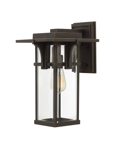 Elstead Lighting Manhattan medium wall lantern - 1 light source IP44 HK-MANHATTAN2-M