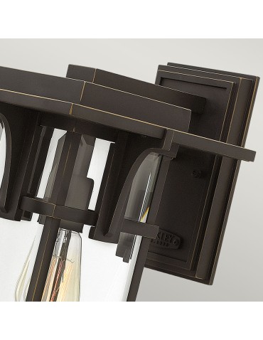 Elstead Lighting Średnia latarnia naścienna Manhattan - 1 źródło światła IP44 HK-MANHATTAN2-M - produkt 2