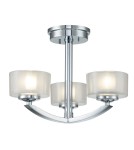 Pendant lamps - Elstead Lighting Meridian semi-flame - 3 light sources - Polished chrome IP44 HK-MERIDIAN-SF-BATH-PC - product 1