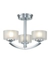 Elstead Lighting Półplafon Meridian - 3 źródła światła - Polerowany chrom IP44 HK-MERIDIAN-SF-BATH-PC