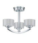 Pendant lamps - Elstead Lighting Meridian semi-flame - 3 light sources - Polished chrome IP44 HK-MERIDIAN-SF-BATH-PC - product 2
