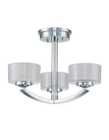 Elstead Lighting Półplafon Meridian - 3 źródła światła - Polerowany chrom IP44 HK-MERIDIAN-SF-BATH-PC - produkt 2