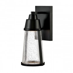 Elstead Lighting Latarnia naścienna LED Miles - 1 źródło światła - Czarna IP44 HK-MILES-BK