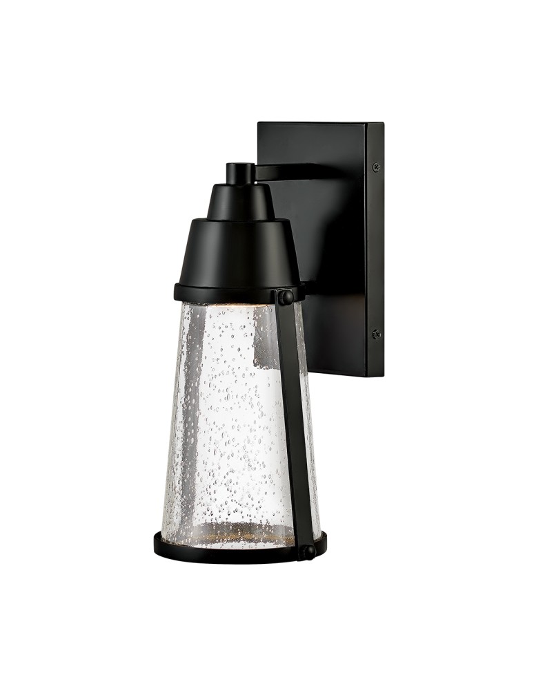 Outdoor wall lamps - Elstead Lighting LED Miles wall lantern - 1 light source - Black IP44 HK-MILES-BK - product kolory-swiatla.pl 1