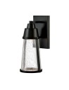 Elstead Lighting LED Miles wall lantern - 1 light source - Black IP44 HK-MILES-BK