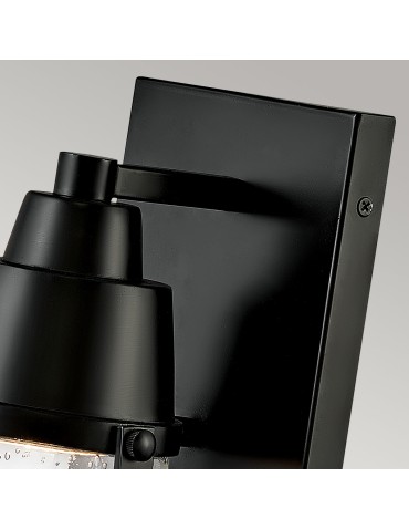 Elstead Lighting LED Miles wall lantern - 1 light source - Black IP44 HK-MILES-BK - product 2