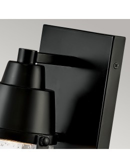 Elstead Lighting LED Miles wall lantern - 1 light source - Black IP44 HK-MILES-BK - product 2