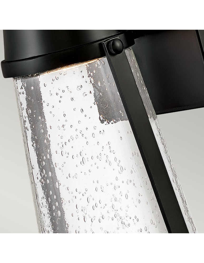 Outdoor wall lamps - Elstead Lighting LED Miles wall lantern - 1 light source - Black IP44 HK-MILES-BK - product kolory-swiatla.pl 3