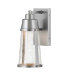 Outdoor wall lamps - Elstead Lighting LED Miles wall lantern - Satin Nickel IP44 HK-MILES-SI - product 1