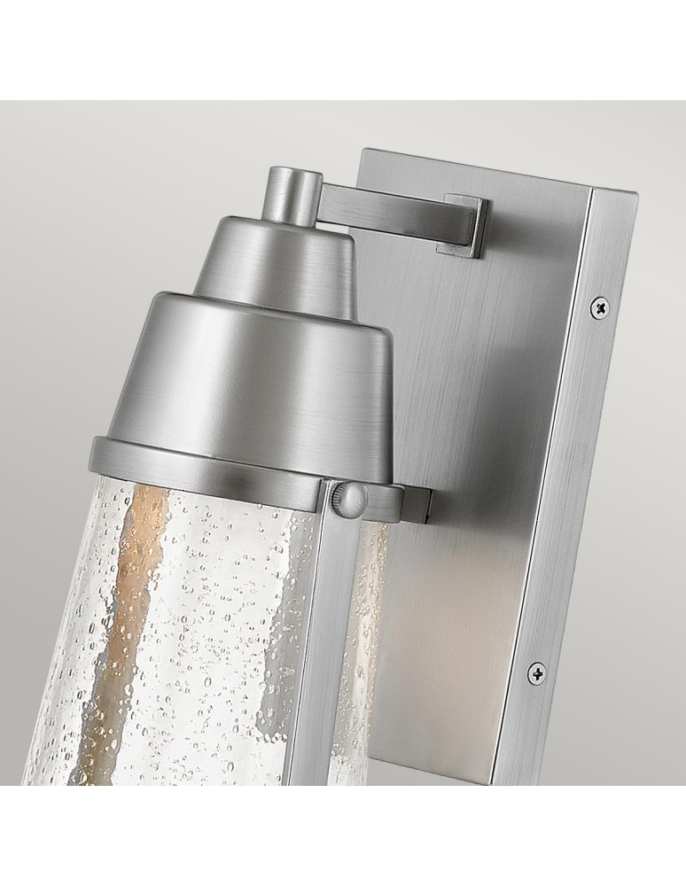 Outdoor wall lamps - Elstead Lighting LED Miles wall lantern - Satin Nickel IP44 HK-MILES-SI - product kolory-swiatla.pl 2