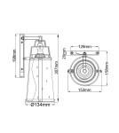 Outdoor wall lamps - Elstead Lighting LED Miles wall lantern - Satin Nickel IP44 HK-MILES-SI - product 4