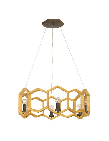 Elstead Lighting Moxie pendant lamp - 6 light sources HK-MOXIE6-P-SSG