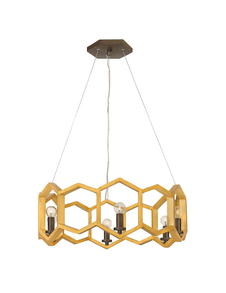 Pendant lamps - Elstead Lighting Moxie pendant lamp - 6 light sources HK-MOXIE6-P-SSG - product kolory-swiatla.pl 1