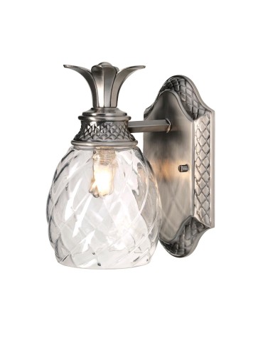Elstead Lighting Plantation wall lamp - 1 light source - Polished antique nickel IP44 HK-PLANT-BATH-PL