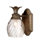 Elstead Lighting Kinkiet Plantation - 1 źródło światła - Perłowy brąz IP44 HK-PLANT-BATH-PZ
