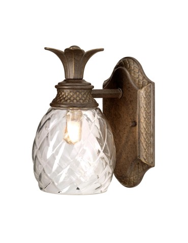 Elstead Lighting Plantation wall lamp - 1 light source - Pearl brown IP44 HK-PLANT-BATH-PZ