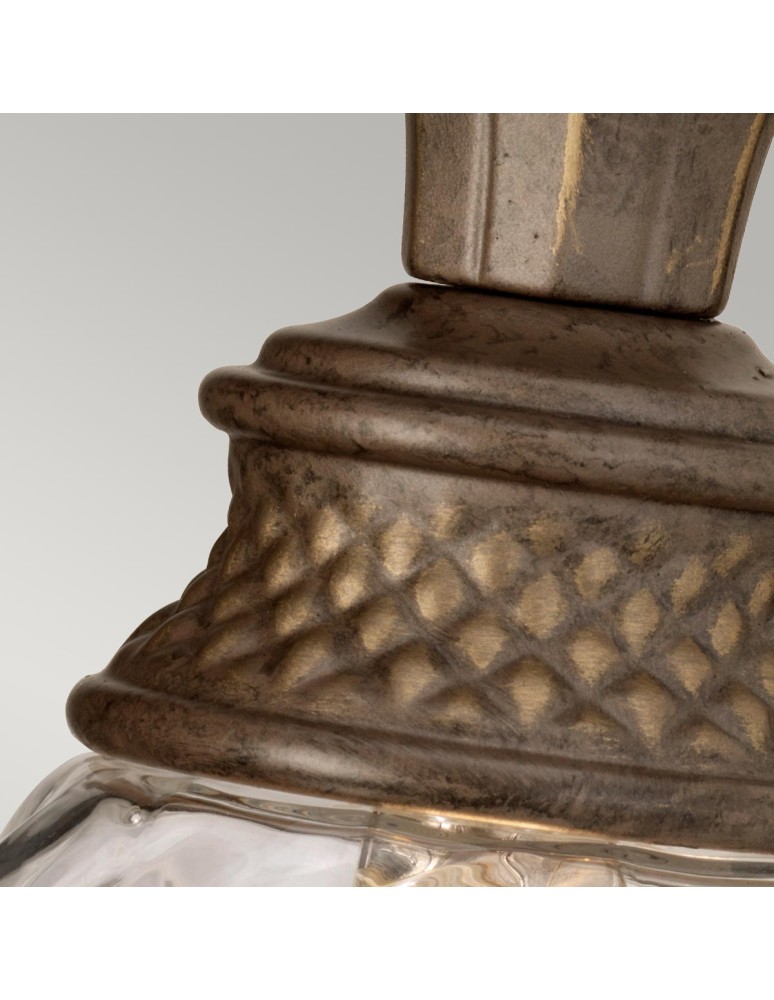 Elstead Lighting Kinkiet Plantation - 1 źródło światła - Perłowy brąz IP44 HK-PLANT-BATH-PZ