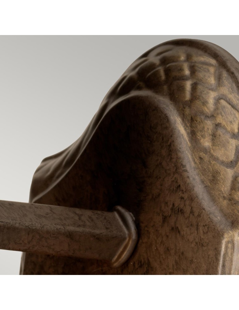 Bathroom wall lamps - Elstead Lighting Plantation wall lamp - 1 light source - Pearl brown IP44 HK-PLANT-BATH-PZ - product kolory-swiatla.pl 3