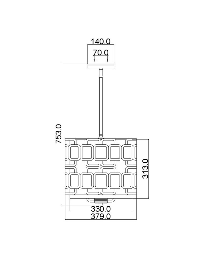 Elstead Lighting Lampa wisząca Sabina - 3 źródła światła HK-SABINA-3P