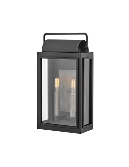 Elstead Lighting Sag Harbor medium wall lantern - 2 light sources - Black IP44 HK-SAG-HARBOR-M-BK
