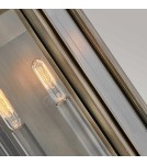 Elstead Lighting Średnia latarnia naścienna Sag Harbor - 2 źródła światła - Oksydowany brąz IP44 HK-SAG-HARBOR-M-BU