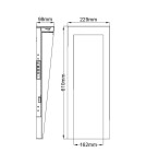 Elstead Lighting Duża latarnia naścienna LED Taper IP44 HK-TAPER-L-TBK