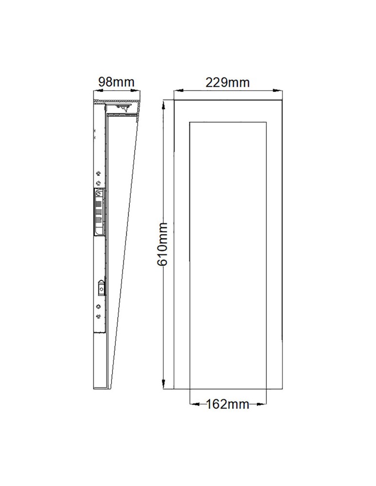 Outdoor wall lamps - Elstead Lighting Large LED Taper IP44 wall lantern HK-TAPER-L-TBK - product kolory-swiatla.pl 5