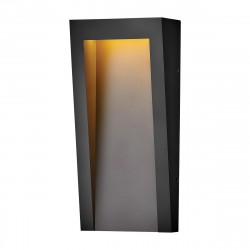 Elstead Lighting Średnia latarnia naścienna LED Taper IP44 HK-TAPER-M-TBK