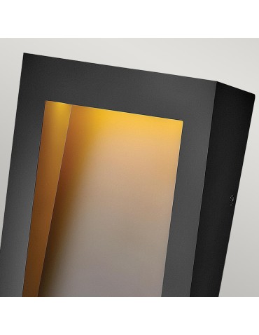 Elstead Lighting Medium LED Taper IP44 wall lantern HK-TAPER-M-TBK - product 2