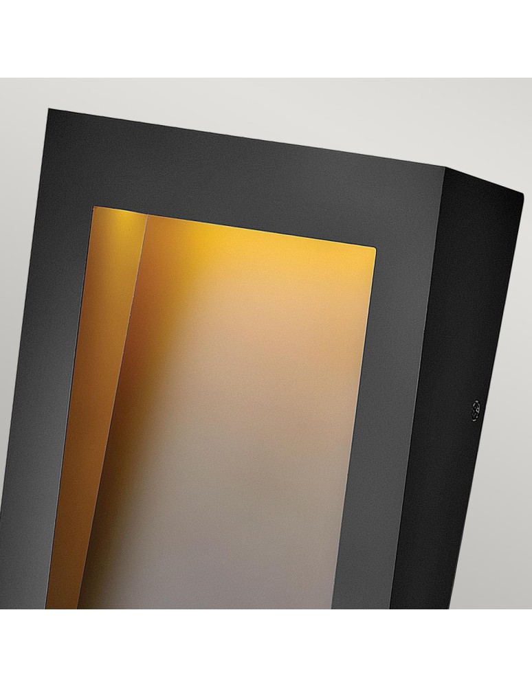 Outdoor wall lamps - Elstead Lighting Medium LED Taper IP44 wall lantern HK-TAPER-M-TBK - product kolory-swiatla.pl 2
