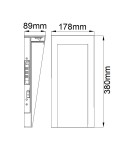 Outdoor wall lamps - Elstead Lighting Medium LED Taper IP44 wall lantern HK-TAPER-M-TBK - product 5