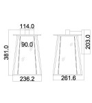 Elstead Lighting Duża latarnia naścienna Walker - 2 źródła światła IP44 HK-WALKER2-L