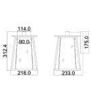 Outdoor wall lamps - Elstead Lighting Walker medium wall lantern - 1 light source IP44 HK-WALKER2-M - product 5