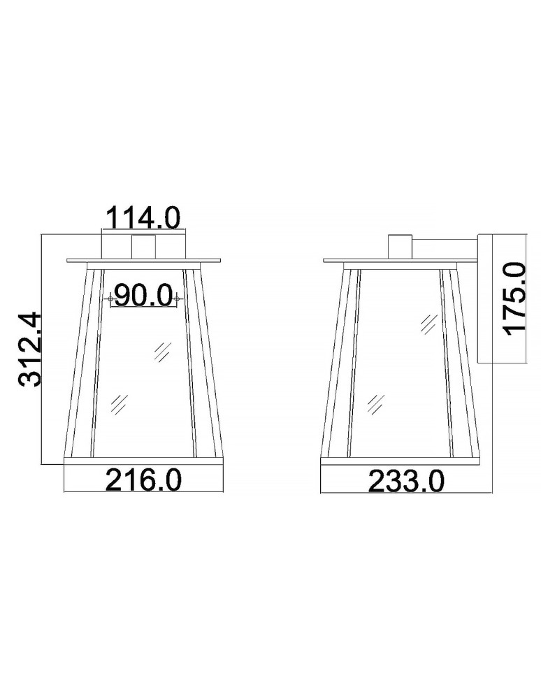 Outdoor wall lamps - Elstead Lighting Walker medium wall lantern - 1 light source IP44 HK-WALKER2-M - product kolory-swiatla.pl 5