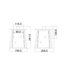 Outdoor wall lamps - Elstead Lighting Walker small wall lantern - 1 light source IP44 HK-WALKER2-S - product 5