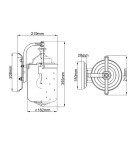 Outdoor wall lamps - Elstead Lighting Small wall lantern Willoughby - 1 light source IP44 HK-WILLOUGHBY-S-OZ - product 5