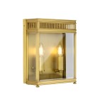 Outdoor wall lamps - Elstead Lighting Holborn medium wall lantern - 2 light sources - Brushed brass IP44 HL7-M-BB - product 1
