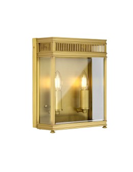 Elstead Lighting Holborn medium wall lantern - 2 light sources - Brushed brass IP44 HL7-M-BB