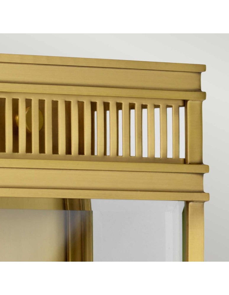 Outdoor wall lamps - Elstead Lighting Holborn medium wall lantern - 2 light sources - Brushed brass IP44 HL7-M-BB - product kolory-swiatla.pl 2