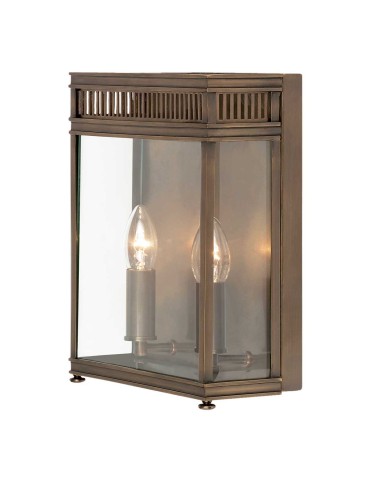Elstead Lighting Holborn medium wall lantern - 2 light sources - Dark brown IP44 HL7-M-DB