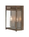 Elstead Lighting Holborn medium wall lantern - 2 light sources - Dark brown IP44 HL7-M-DB