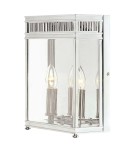 Outdoor wall lamps - Elstead Lighting Holborn medium wall lantern - 2 light sources - Polished chrome IP44 HL7-M-PC - product 1