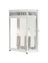 Elstead Lighting Średnia latarnia naścienna Holborn - 2 źródła światła - Polerowany chrom IP44 HL7-M-PC