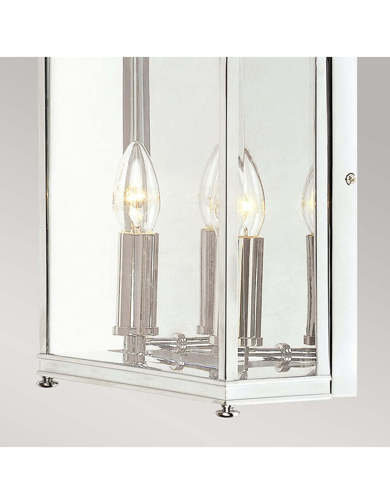 Outdoor wall lamps - Elstead Lighting Holborn medium wall lantern - 2 light sources - Polished chrome IP44 HL7-M-PC - product kolory-swiatla.pl 3