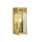 Outdoor wall lamps - Elstead Lighting Small wall lantern Holborn - 1 light source - Brushed brass IP44 HL7-S-BB - product 1
