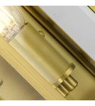 Elstead Lighting Mała latarnia naścienna Holborn - 1 źródło światła - Szczotkowany mosiądz IP44 HL7-S-BB